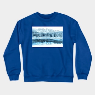 Pine Trees over the Lake Crewneck Sweatshirt